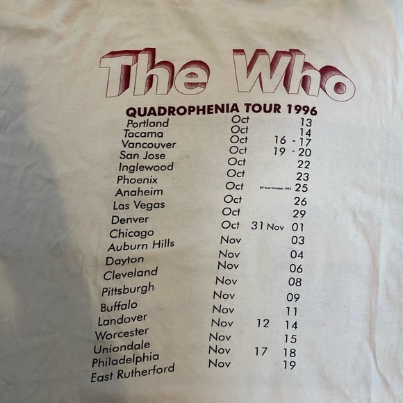 Vintage Bootleg The Who tour shirt - Picture 6 of 6